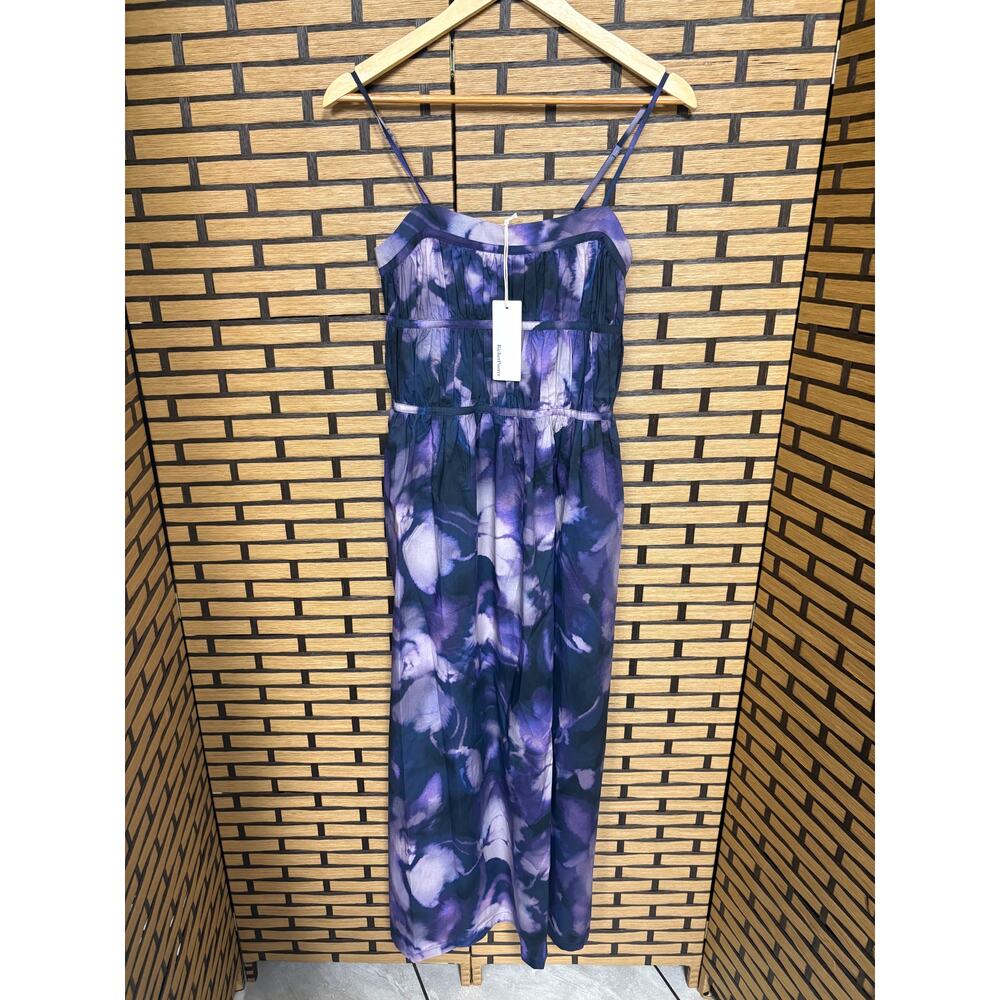 RicherPoorer Purple Tie Midi Dress Size XS